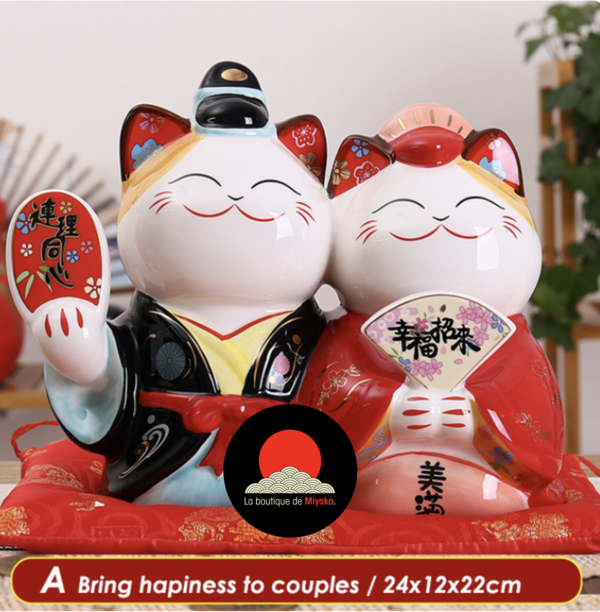 couple-tirelire_coinslot-Maneki_neko-rouge-noir-jaune-porcelaine-ceramique-porte-bonheur-japon-la-boutique-de-miyako-