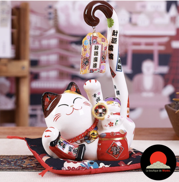 Chat chanceux Feng Shui-fete-des-meres-chat-tirelire_coinslot-Maneki_neko-rouge-noir-jaune-porcelaine-ceramique-porte-bonheur-japon-la-boutique-de-miyako-