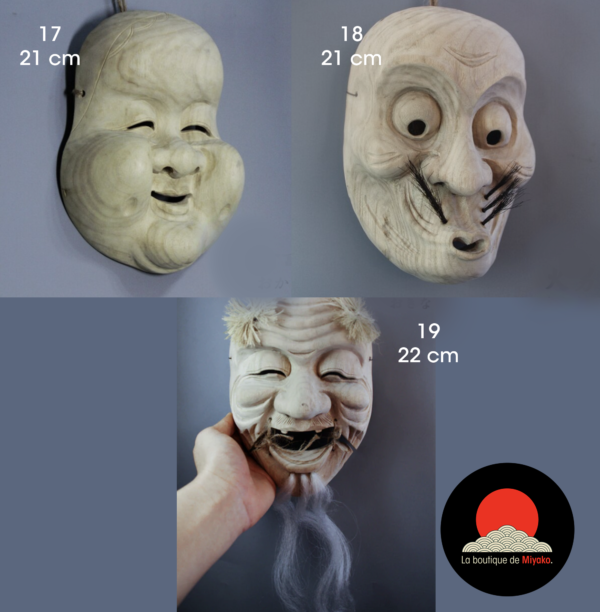 hyotoko-hannya-masque-bois-figurine-collection-anniversaire-cadeau-fetes-peres-meres-omamori-porte-bonheur-chancejapon-japonais-la-boutique-de-miyako
