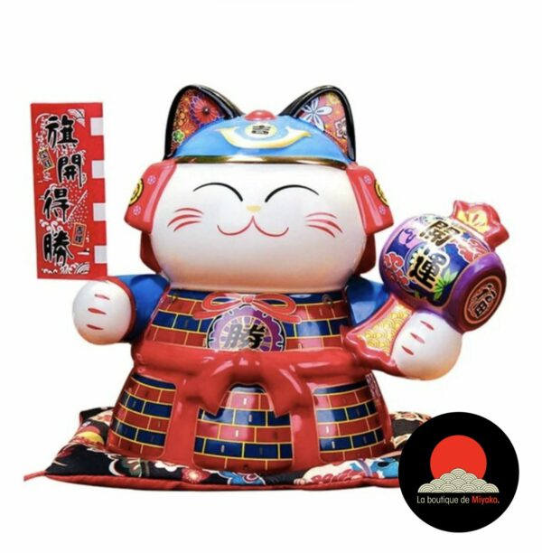 lucky-cat-samourai-japon-chat-chanceux-cadeau-noel-fortune